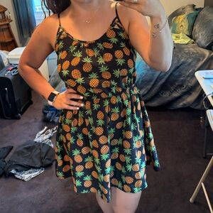 Pineapple Printed Sundress Size M